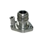 CSR 9110S-AN20C Ford SB Straight Threaded Thermostat Housing with AN20 Fitting with Bypass Fitting