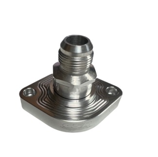 CSR 911LS1-AN12C Chevy LS1 Straight Threaded Thermostat Housing with AN12 Fitting